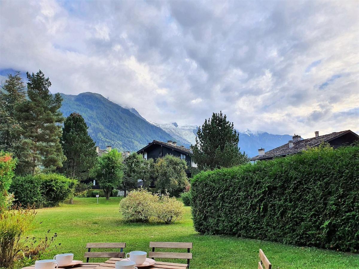 Chamonix Appartement Vue Mont Blanc Avec Jardin Екстериор снимка